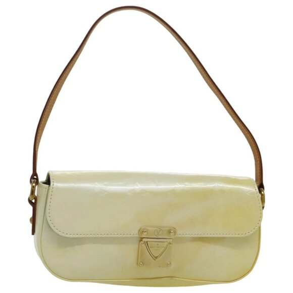 LOUIS VUITTON Monogram Vernis Malibu street Shoulder Bag Perle M91507 Auth 96411 - Picture 1 of 16